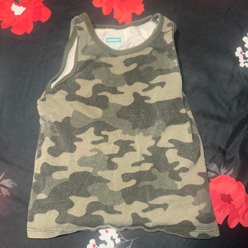Garanimals Toddler Boys Camo Tank Top Sleeveless Shirt Green Brown 18 Months